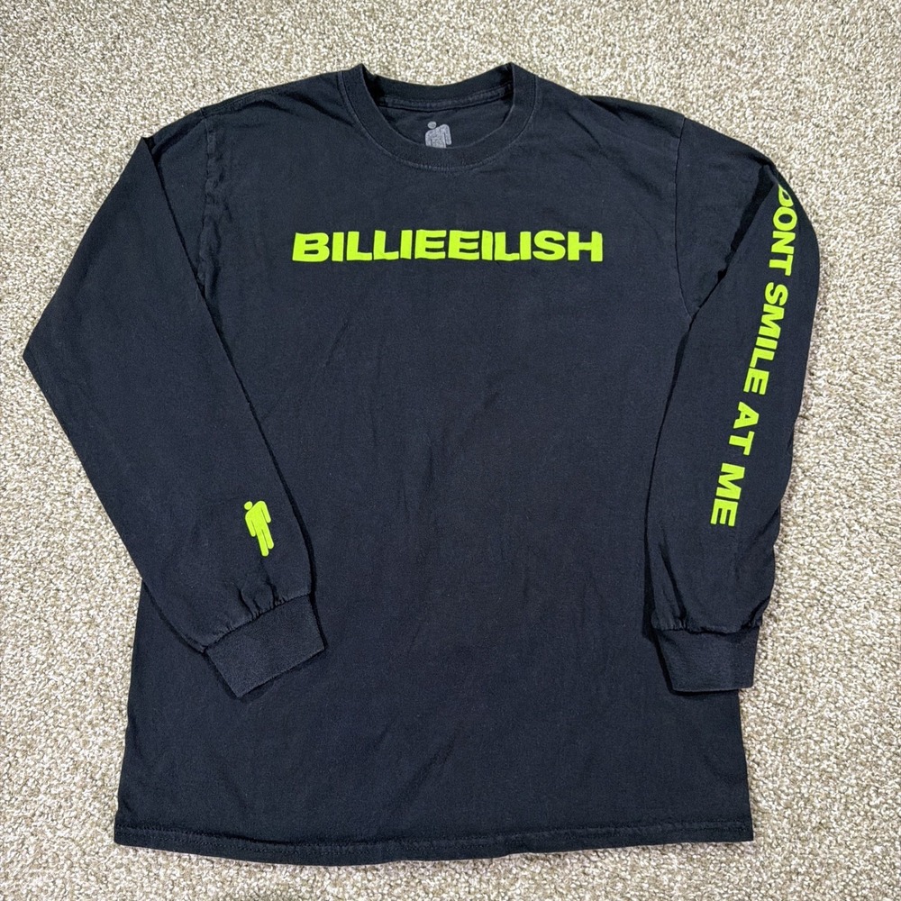 Billie Eilish Don't Smile At Me Long Sleeve Shirt Size Medium